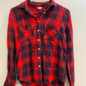 Flannel button up shirt